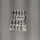 1.5 inch Self Adhesive Numbers for Mailbox, House Numbers, Reflective Mailbox Number, Trash Cans Number, for Outside, 60 PCS (Black/White)