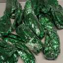 Geyoga 24 Pcs Foil Tinsel Wigs Fancy Dress Metallic Shiny Party Wig 80s Photo Booth Props Disco Women Cosplay Supplies,(Green)