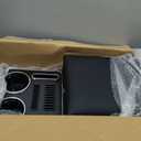 Center Console Between Seats for Minivans, Featuring Cup Holders, Coin Compartment, and Card Slot Center Console for Trucks, Minivans, and SUVs Front Seat Bench Center with Locking (Regular)