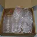 Wettarn 25 Pcs Clear Christmas Ornaments Balls 30/40/50/60/70 mm Plastic Fillable Ornaments Ball for DIY Crafts, Acrylic Christmas Tree Hanging Decorations for Holiday Xmas Home Wedding Party Decor