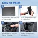 EDBETOS Center Console Organizer for 2021-2026 Chevy Tahoe/Suburban and 2021-2024 GMC Yukon, Fit Standard Console with Charging Socket Only, NOT for Power Sliding Console. Won't Block Original Tray
