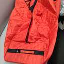 ZOBER 600D Oxford Fabric Rolling Christmas Tree Storage Bag - Fits 7.5 Ft Artificial Trees - Waterproof Christmas Tree Bag For Storage Box For Xmas, Durable Handles and Wheels - Card Slot - Red