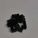 20pcs Rectangle Chair Leg Caps, 1.2" x 0.6" / 30 x 15mm Anti-Slip Chair Leg Floor Protectors PVC Rubber Pads Furniture Table Feet Covers, Black