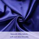 3 x Silky Pillowcases Set for Hair - Pillowcase Covers with Envelope Closure - Cool and Easy to Wash - Pillowcase Set of 2 - Pillow Cover Only Without Insert (Navy, Queen(20"x30"))