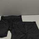 Hanes Women's Moves Underwear, Anti-Chafe Slip Shorts, Microfiber Slip Shorts for Women, 2-Pack (Large, Black/Black)