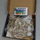 HOME LIGHTING Window Curtain String Lights, 300 LED RGB 16 Colors Changing Fairy Lights, 4 Modes with Remote, USB & Adapter Powered for Halloween Christmas Party Wedding Home Garden Wall Decorations