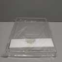 12"x16" Clear Acrylic Serving Tray with Golden Handles, Sturdy Huge Capacity Acrylic Tray for Coffee, Juice, Kitchen and Desk Organizer, Storage Tray (12"x16")
