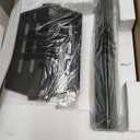 Grill Parts for Weber Genesis 300 Series with Front-Mounted Control, Fits Weber Genesis E310 E320 E330 Series Grill, 19.5" Grill Grates 7524 + 17.5 Flavorizer Bars 7621 + Heat Deflector 7622