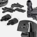 Click&Fit Windshield Washer Nozzles Extended Set compatible with Toyota Tacoma RAV4 1995-2005, Camry Corolla 4Runner 1988-2002, Celica 90-99, Echo – Repare Wiper water spray jets replaces 8538104030