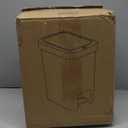 MOPALL Trash Can with Lid, Garbage Can with Press Top & Foot Pedal, Kitchen Step Trash Can, Slim Trash Bin Plastic Garbage Bin Waste Basket for Bathroom|Kitchen|Bedroom|Living Room|Office, 4.4 Gallon