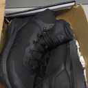 NORTIV 8 Men's Tactical Hiking Lightweight Cushion Sole for Work All Day Side Zipper Motorcycle Combat Military Boot Arch Support 8 Inches Terrascope (13, Black)