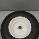 GICOOL 16x6.50-8 Riding Lawn Mower Rubber Tire and Wheel, 2 Pcs Replacement 16x6.5-8nhs Garden Tractor Lawnmower Tyre, Bearing Bore 3/4" & 5/8", 3"-4.5" Centered Hub