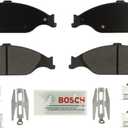 BOSCH BE804H Blue Ceramic Brake Pad Set With Hardware - Compatible With Select Ford Mustang; FRONT