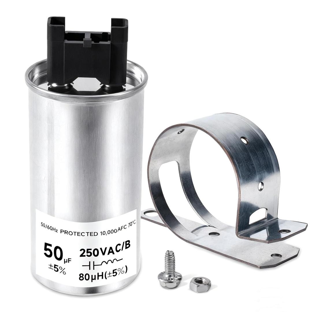 W11395618 W11162560 W10625046 W10866250 Washing Machine Run Capacitor Fit for Whirlpool Maytag Kenmore Washer Capacitor 50uf Replacement Washer Parts W10390446 WPW10625046 W10843769 W11315694