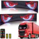2PCS 36"x 7.5" Devil Eye Lights for Car LED Eyes for Truck Windshield, Animated LED Matrix Panel Sign, Flexible Programmable Digital Display for Car Window