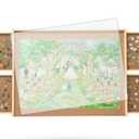 500 Piece Puzzle Board with Drawers, Small Puzzle Board 14" x 28" Jigsaw Puzzle Table with Cover Mat, 4 Drawers, Small Puzzle Table, Birthday Gifts