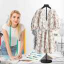 Mannequin Torso, 30 to 41 Inch Height Adjustable Shirt Display Stand for Vendors Shop Graduation Party, Stable Ease Assembly Dress Form Clothes Garment Rack, Jacket Coat Hanger Stand, Black