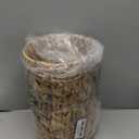 Coeusy Wicker Trash Can,Small Bathroom Trash Can,Water Hyacinth Wicker Waste Basket for Bathroom,Boho Waste Basket for Bedroom,Home Office,Compact Spaces(2 Gallon Round)