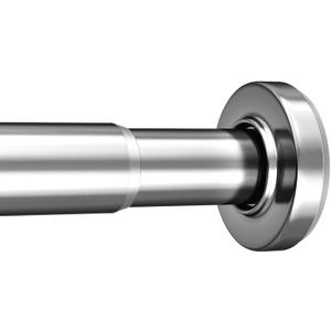 AmazerBath Spring Tension Shower Curtain Rod, 31-75 Inches Heavy Duty Tension Rod Rust Proof Bathroom Curtain Rod, Adjustable No Drill Easy Segmented Installation, Chrome