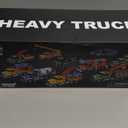 15" Large Tow Truck Toy,Friction Powered Transport Truck Crane Toy with Lights and Sounds,with Roadster,Kids Toys for 3 4 5 6 7 Years Old Boys Girls Gifts