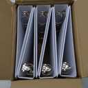 Blue Summit Supplies Mini 3 Ring Binder 5.5 x 8.5, 1 Inch Mini Binder 3 Ring, Ideal for Playbills or Planners, Small, White, 6 Pack
