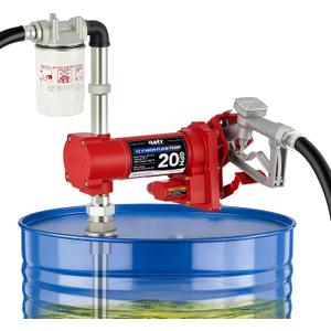 OMT 12V 20 GPM Fuel Transfer Pump with Manual Nozzle & Filter
