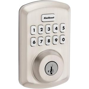 Kwikset 9250TRS-15S Transitional Powerbolt 2 Electronic SmartCode Deadbolt SmartKey with RCAL Latch and RCS Strike Satin Nickel Finish Kwikset 9250TRS-15S Transitional Powerbolt 2 Electronic SmartCode Deadbolt SmartKey with RCAL Latch and RCS Strike Satin Nickel Finish