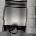 Panini Press Grill, 1000W Sandwich Maker with Non-Stick Coated Plates, Opens 180 Degrees for Any Size of Food, 3-in-1 Sandwich Press Electric Grill, Stainless Steel Surface and Removable Drip Tray (Black)