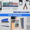 6 Piece Magnetic Tool Organizer Set, Holds Screwdrivers, Wrenches & Sockets (12-Slot Rail x3, L/M/S Socket Holders), Workshop Wall Mount, Space-Saving Tool Storage, Strong Grip (Tools Not Included)