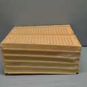 SNSLXH 5 Pack Stackable Closet Organizer Box, Multifunctional & Foldable Closet Storage Basket for Bathroom Kitchen Laundry Room Wardrobe Storage, Space-Saving Clothes Storage Drawer Organizer, Yellow