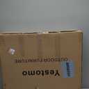 3-in-1 Sun Tanning Chair with Face Holes, Breathable Chaise Lounge Chair Outdoor, 5-Position Recliner, Lay Flat, Folding Side Table, Removable Pillow, Max 330lbs, Beach, Patio, Camping, Blue