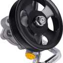 Power Steering Pump with Pulley Replacement for Kia Sedona 2006-2010 Hyundai Entourage 2007-2009 V6 3.8L Mini Passenger Van 571104D200