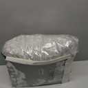 JELLYMONI Plush Duvet Cover Set - King Size Light Gray Striped Fluffy Comforter Cover 3pcs Bedding Set Luxury Ultra Soft Faux Fur Duvet Cover with Zipper and 2 Pillowcases (NO Comforter) (King(104"90"))