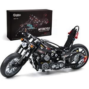 Nifeliz Knuckle Chopper Motorcycle Building Kit (451 Pieces)