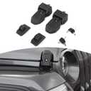 RT-TCZ for Jeep JL OEM Hood Latches Catch Locking with Key for Jeep Wrangler JL JLU 2018-Present for Gladiator JT 2020-Present Original Factory Black 2pcs