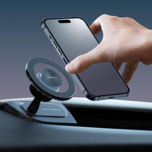 Phone Mount for Tesla Model Y Juniper 2025-2026, Magnetic Phone Holder for Tesla Model 3 Highland 2024-2026, Hide Design Easy to Install, Suitable for iPhone & All Phones with Magnetic Sheet