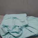 Twin XL 100% Microfiber Double Brushed Sheet Set - Extra-Soft & Wrinkle-Free - 15" Deep Pockets, 39" x 80" - Ideal for Dorms, Hospitals & Split King Beds - 1 pc Set (Twin XL, Mint Blue)