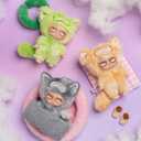 CALEMBOU Plush Blind Box, Cute Grumpipi Whispers to Dreamland Series Soft Stuffed Keychain, Kawaii Mystery Vinyl Bag Charms Collectible for Birthday Christmas