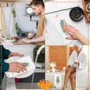 Merry Chinoiserie Christmas Kitchen Towels, Sage Green Porcelain Tree Hand Towels for Bathroom, Bow Dish Towels, Kitchen Bathroom Decor, 16x24 Inch