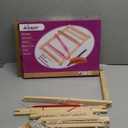 Knewmart Wooden Multi-Craft Weaving Loom Large Frame to Handcraft for Kids and Beginners,15.7 11.8in/ 40 x 30cm with 10 PCS Knitting Stitch Markers + 10 PCS Plastic Needles + 1 PCS Scissors