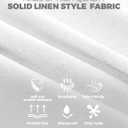 Decorelia White Faux Linen Round Tablecloths 60 inch, Waterproof Decorative Washable Texture Rustic Circle Table Cloth Cover for Dining Kitchen Party Farmhouse Outdoor (Round (2-4 Seats),White)