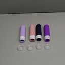 GLAMFIELDS Travel Bottles for Toiletries TSA Approved, 3oz Size Leak Proof Silicone Travel Containers for Shampoo, Lotion, Easy to Squeeze Portable, Essentials for Traveling (4 Pack) Purple