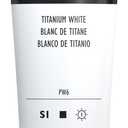 Liquitex Professional Heavy Body Acrylic Paint, 4.65-oz (138ml) Tube, Titanium White