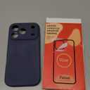 Vooii Magnetic for iPhone 17 Pro Case, Compatible with Magsafe (Premium Liquid Silicone) (Integrated Camera Control Button) Full Body Protective Anti-Scratch Microfiber Lining 6.3", Navy Blue