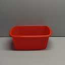 Tribello Plastic Wash Tub Dishpan Basin and Foot Bath for Soaking Feet, Laundry Hand Wash Bucket, Dish Pans for Washing and Storage Cleaning Supplies - 12 Quarts - Heavy Duty - Made in USA (Red)