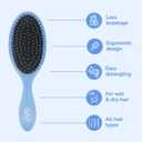 Wet Brush Detangling Brush, Original Detangler Brush (Sky) - Wet & Dry Tangle-Free Hair Brush for Women & Men - No Tangle Soft & Flexible Bristles for Straight, Curly, & Thick Hair