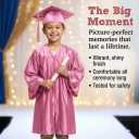 Shiny Child Graduation Cap, Gown, Tassel and 2026 Charm Set, Kindergarten Graduation and Kids Preschool (Pink, S)