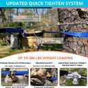 Zip Line Kit for Kids Adults : 100FT Up to 380Lbs - Quick Tighten Zipline for Backyard Outdoor with 100% Rust Proof Removable Trolley Seat Spring Brake