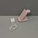 Wireless Charging Station,3 in 1 Charging Stand Made for Apple Watch Ultra 10 9 8 7 6 SE 5 4 3,Fast Wireless Charger Made for iPhone 16/15/14/13/12/11/X, for AirPods Pro(with Adapter) (Pink)