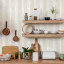 Yun-aeon White and Gold Wood Contact Paper 17.3"x80" Rustic Wooden Peel and Stick Wallpaper Removable Self-Adhesive Wallpaper Wood Grain Contact Paper for Countertops Cabinets